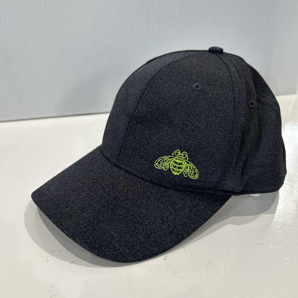 Patron Tequila Liquor Embroidered Bee Heathered Charcoal Mid Fit Adjustable Hat